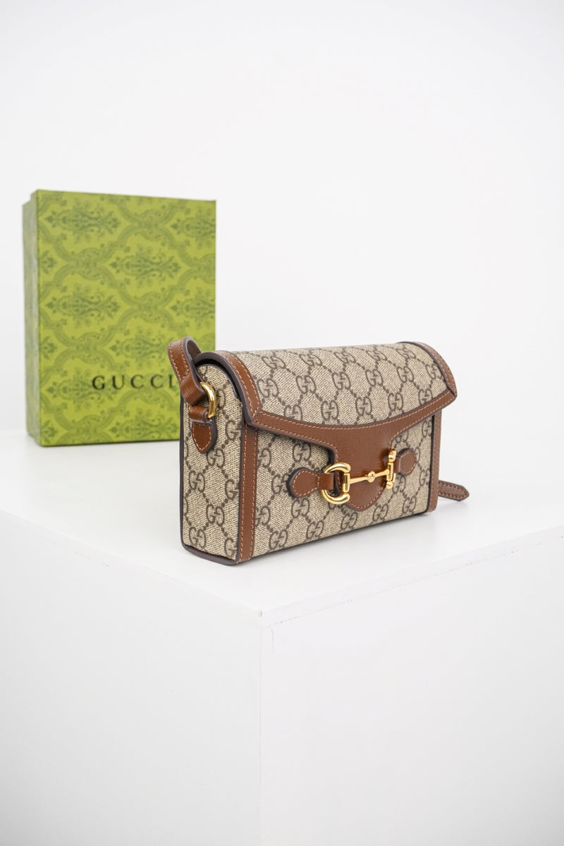 Bolsa Gucci Mini GG Supreme Horsibet 1955
