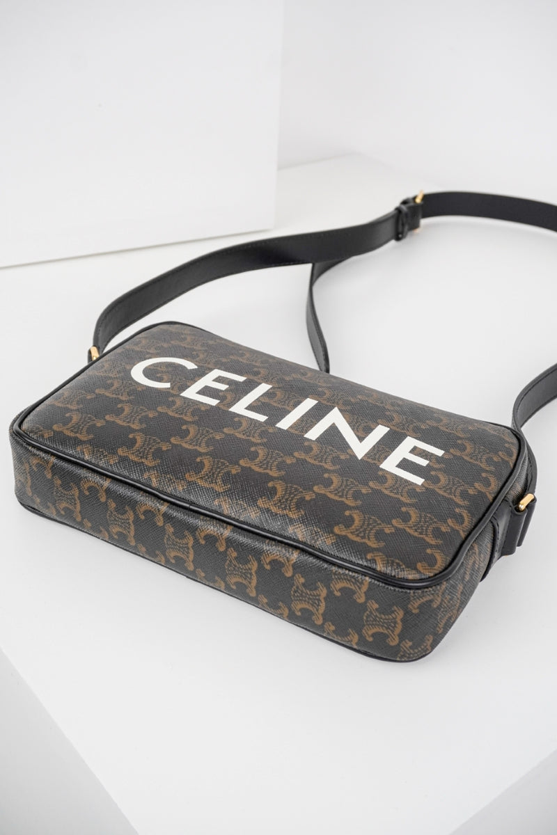 Bolsa Celine Triomphe Canvas Mideum Bag