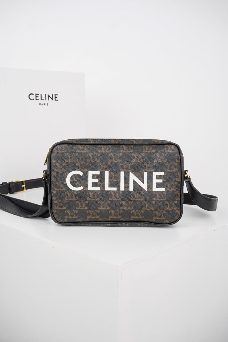 Bolsa Celine Triomphe Canvas Mideum Bag