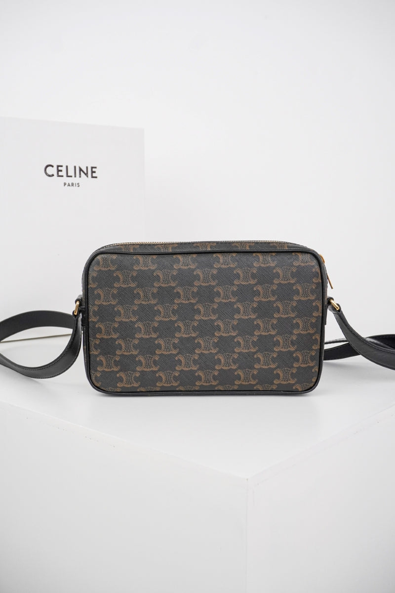 Bolsa Celine Triomphe Canvas Mideum Bag
