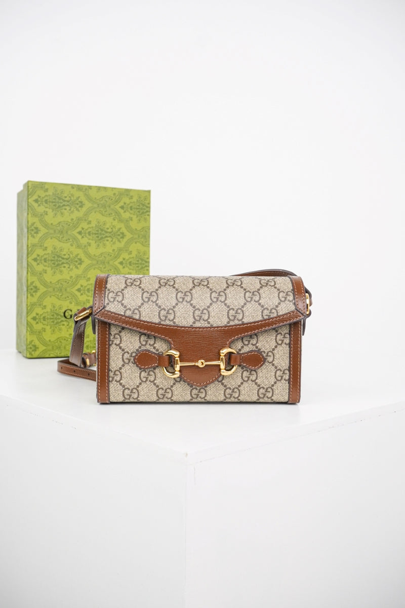Bolsa Gucci Mini GG Supreme Horsibet 1955