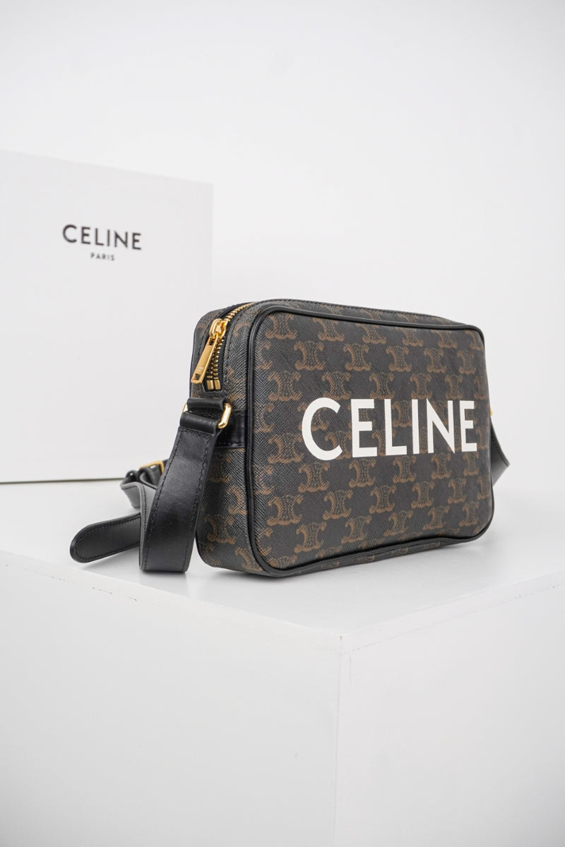 Bolsa Celine Triomphe Canvas Mideum Bag